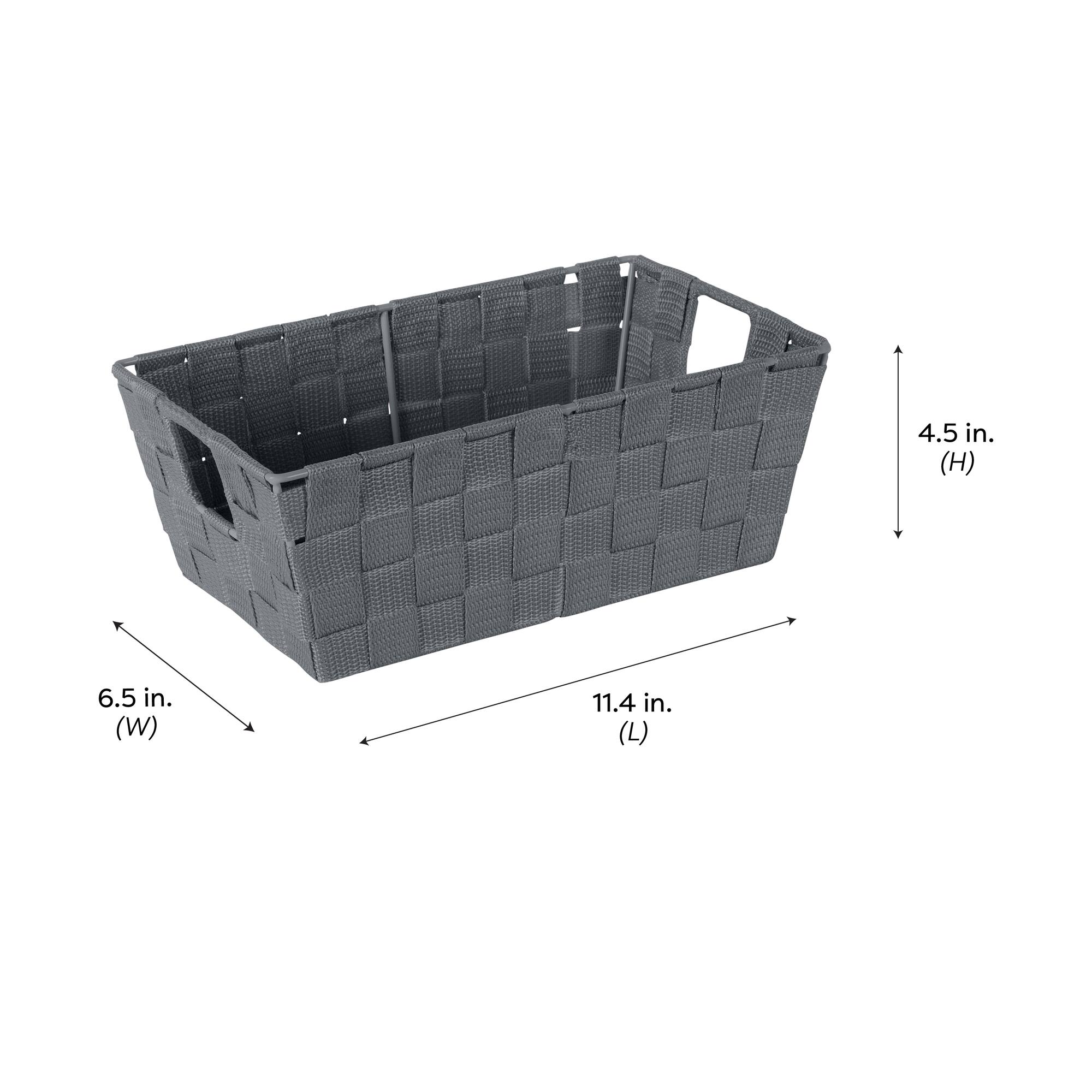 Simplify Small Woven Storage Shelf Bin